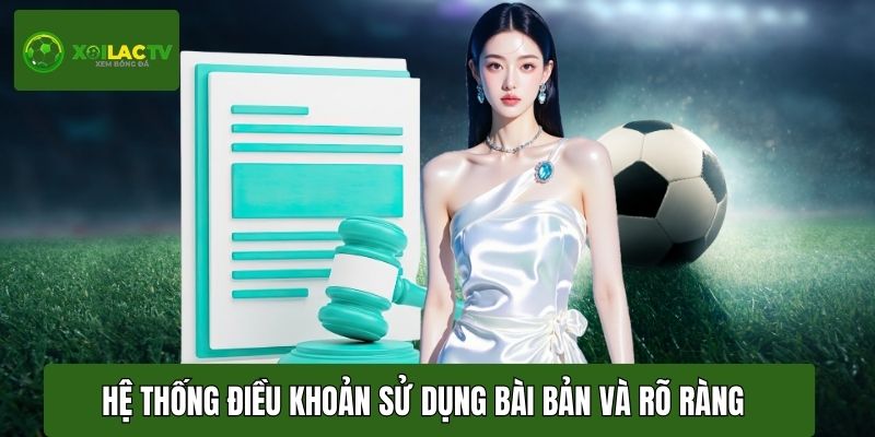 Website hoàn thiện hệ thống điều khoản sử dụng bài bản và rõ ràng